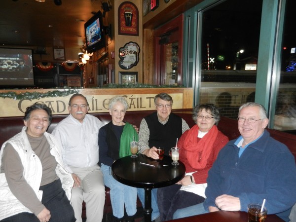 Warming us up at Irish Pub